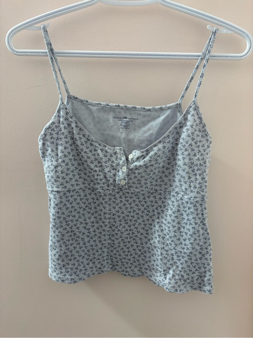 Brandy Melville blue floral print camisole
